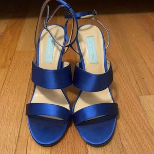 Betsey Johnson “Jenna” Heeled Satin Sandals